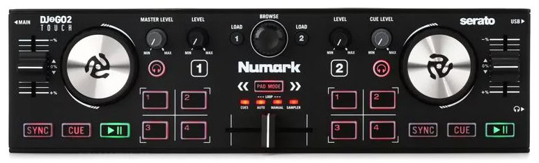 【極美品】DJ2GO2 touch Numark Amazon.com: Numark DJ2GO2 Touch Bundle – Compact 2 Deck USB